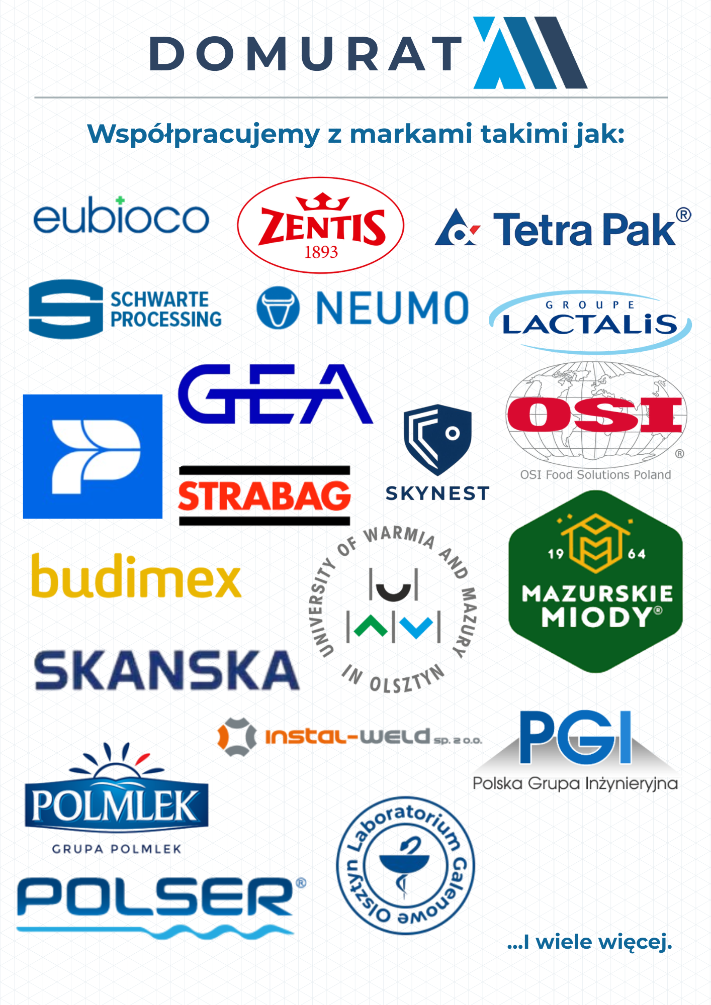 Wybrane realizacje DOMURAT Sp. z o.o.